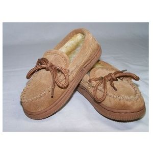 Kids RJS Fuzzies Genuine Sheepskin Leather Slipper